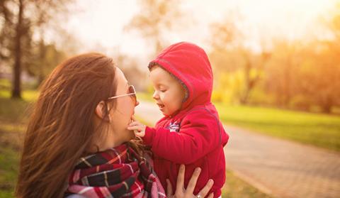 Mom with kid